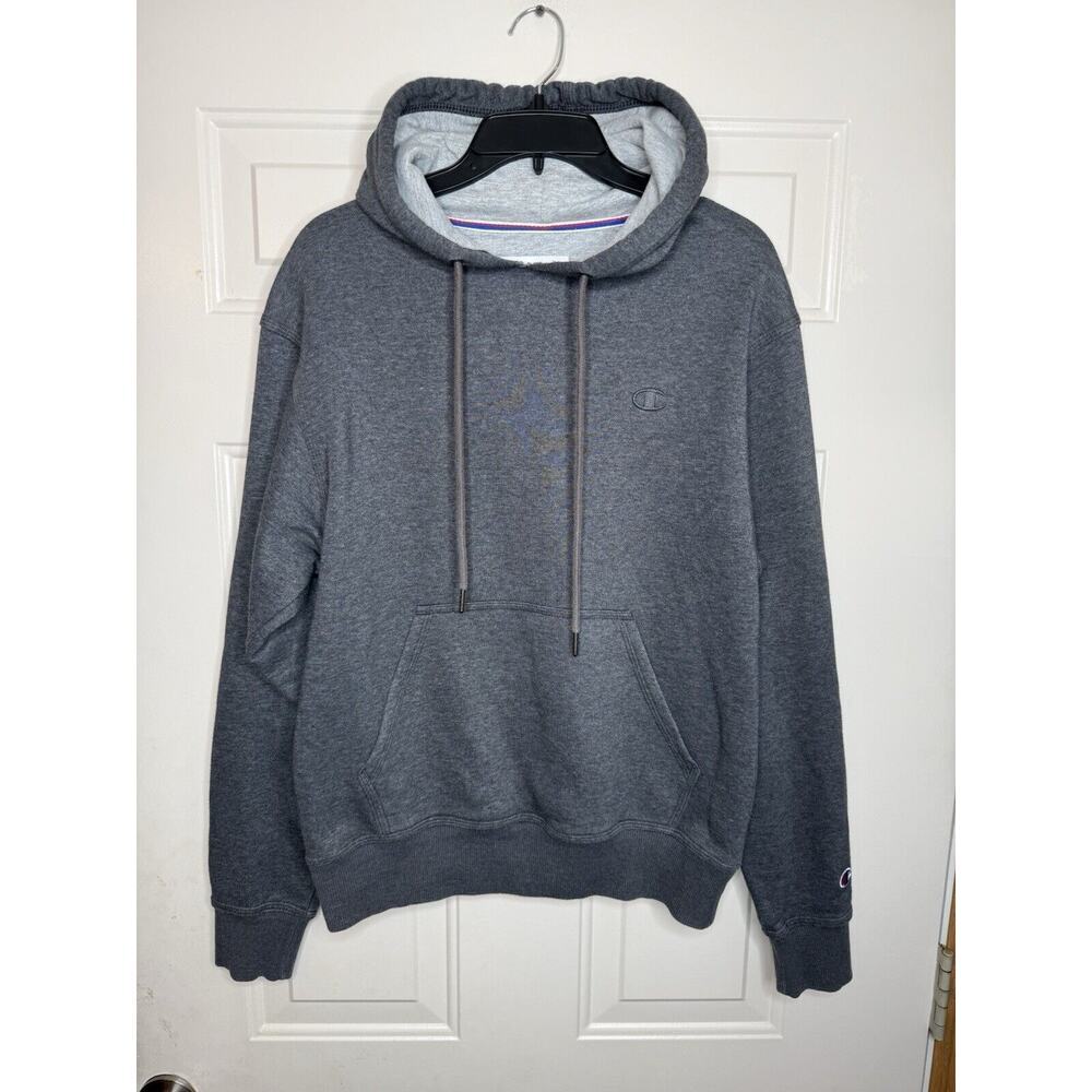 Champion Gray Hoodie Pullover Sweatshirt Gray Men’s Small Fleece Jacket Shirt